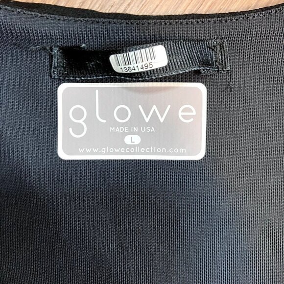 Glowe Black Ruffled Maternity Tank Size L - Picture 4 of 7